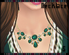 S|Green Velvet Necklace