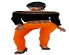 Black Top/Orange Pants