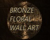 Bronze Floral Wall Art