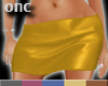 [0nc] gold mini skirt