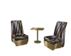 JJ's Gold & Blue Chairs