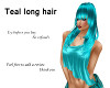 Teal long hair #1