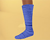 Blue Gray Socks Tall (F)