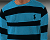 Biz Stripe Sweater BLUE
