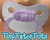 Kids Purple Glitter Paci