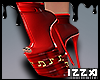 ♔ RED MUSIC BOOTS
