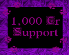 1K Support Sticker