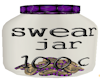 Purple/Black Swear Jar