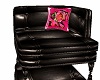 Blk Leather w/Flow Chair