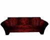 Red and black  Couch