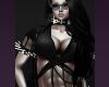 Black Dark Spike Spikes Leather Realistic Diva Lady Chic