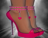 Fuchsia Heart Heels