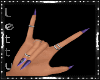 Ina Purple Nails Rings
