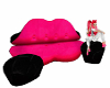 Pink Lips Big Couch