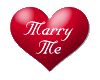Marry Me Heart Sticker