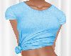 Lt Blue Knotted T Shirt
