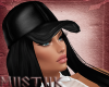 Black Cap & Black Hair