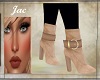 ~J ~BUCKLED BEIGE BOOTS