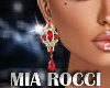 Red and Gold Earrings
