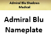 Admiral Blu Nameplate