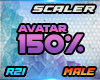 ^ Scaler Avatar 150% M