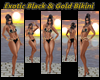 Exotic Blk Gold Bikini