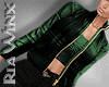 Green Puff Coat + Top