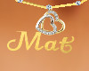 Mat Heart Necklace (F)