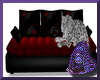 Red/Blck Leopad Sofa