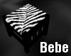 Zebra Footstool