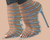 E* Silver Sequin Heels