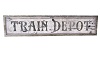 Wooden Train Depot Sign