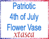 4th of July Flower Vase
