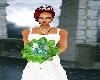 Teal Bridemaid Bouquet