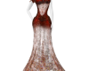 Orange/Red Sheer Gown