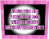 Pink No Noobs Sign