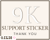 Q ° 9K Support Sticker