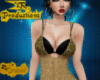 Gold Sexy Dress Slim[YK]