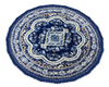 Round Blue Persian rug