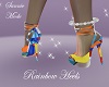 rainbow heels