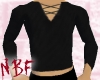 Black laced blouse