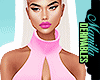 ! Pink Halter Mini Dress
