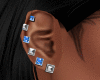 Silver Earring ( Blue)