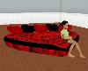 Red/Black Heart Bed