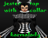 jester collar+corset top