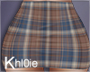 K Fall blue brown skirt
