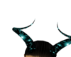 teal star dragon horns