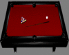 Black/Red  Pool Table