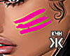 Shock neon face paint