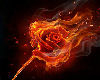 [JR] Fire Rose wall art